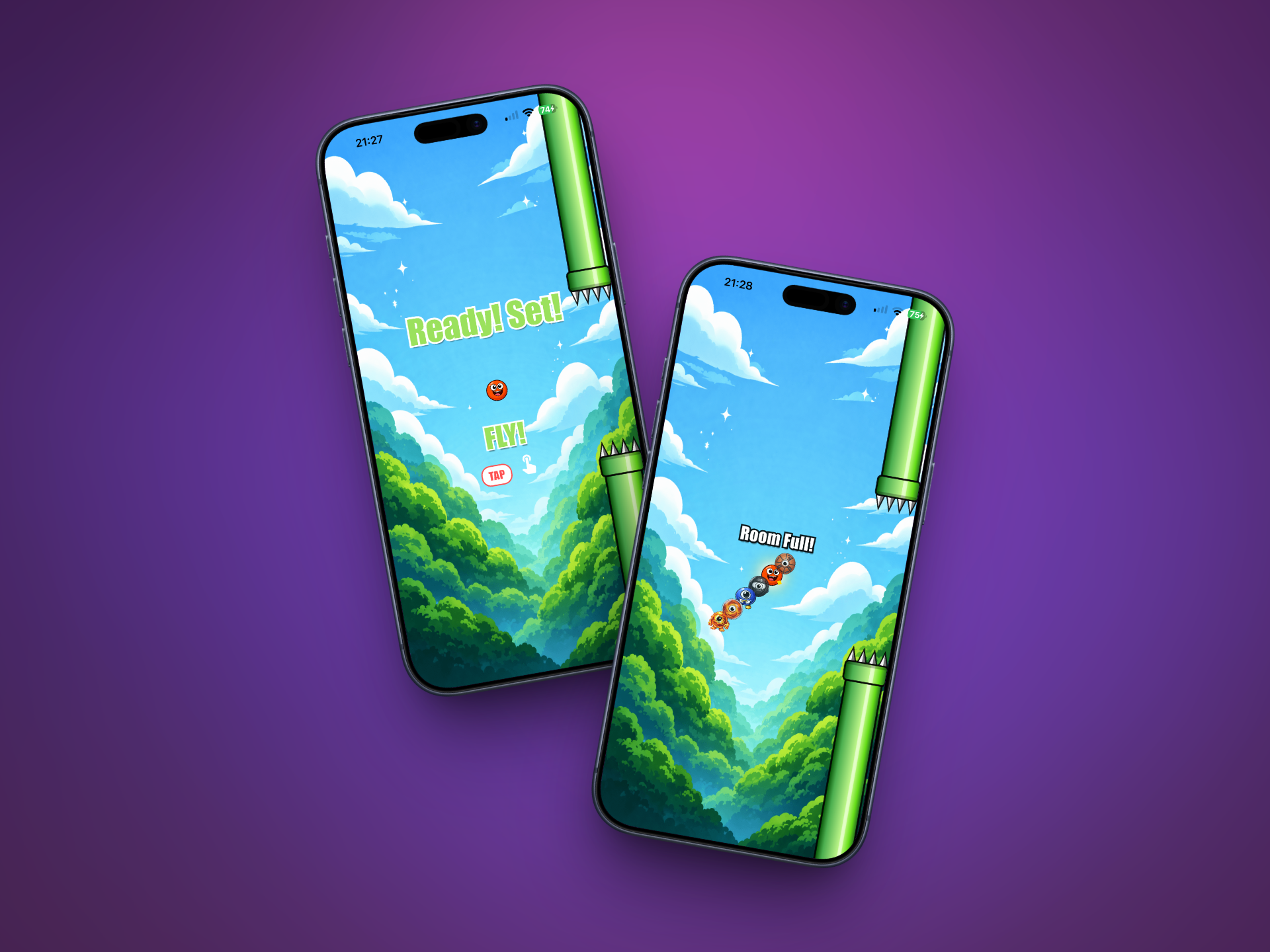 Gameplay panorámico de Bounce Royale